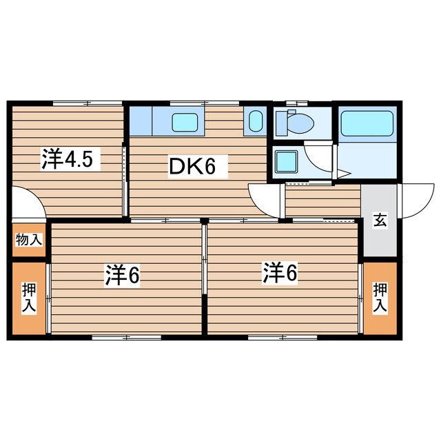 岩手県盛岡市上堂３ 3DK 一戸建て 賃貸物件詳細