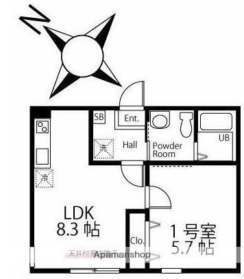 ハーミットクラブハウス桜木町ＪｉＮ 1階 1LDK 賃貸物件詳細