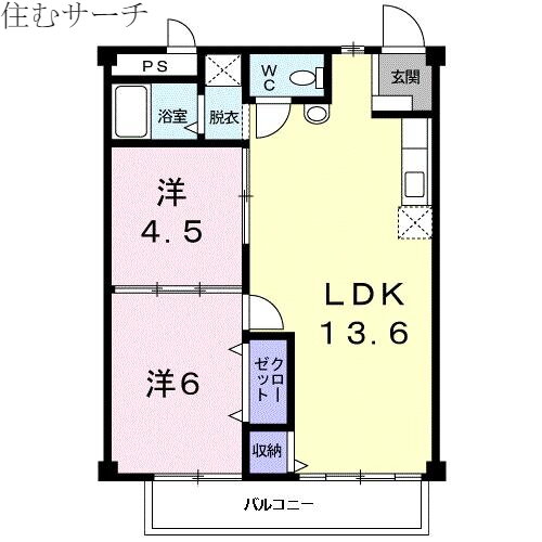 三重県四日市市東日野２ 西日野駅 2LDK アパート 賃貸物件詳細