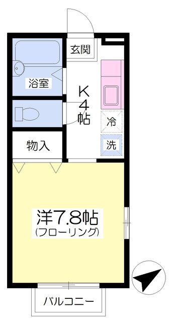 宮城県仙台市若林区畳屋丁 河原町駅 1K アパート 賃貸物件詳細