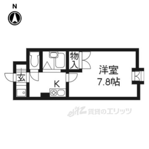 京都府京都市右京区西院西寿町 西院駅 1K マンション 賃貸物件詳細