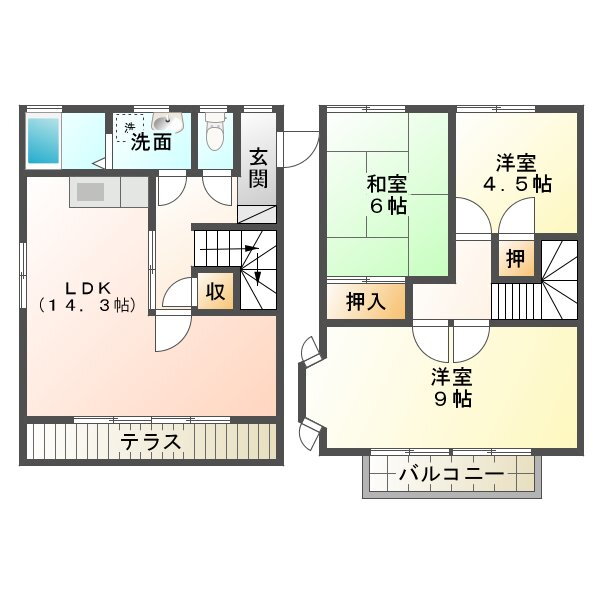 ヴェルドミール青葉台Ｄ 1階 3LDK 賃貸物件詳細