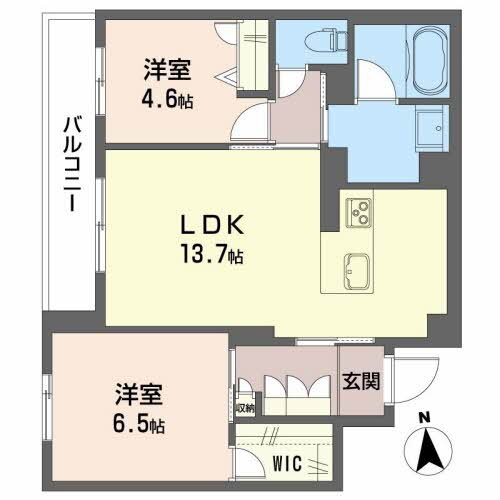 富山県富山市清水町６ 中町（西町北）駅 2LDK マンション 賃貸物件詳細