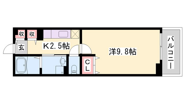 兵庫県姫路市宮上町１ 京口駅 1K アパート 賃貸物件詳細