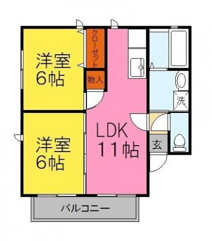 兵庫県姫路市青山４ 余部駅 2LDK アパート 賃貸物件詳細