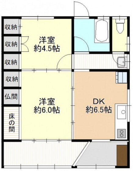 広島県広島市安芸区中野３ 安芸中野駅 2DK 一戸建て 賃貸物件詳細
