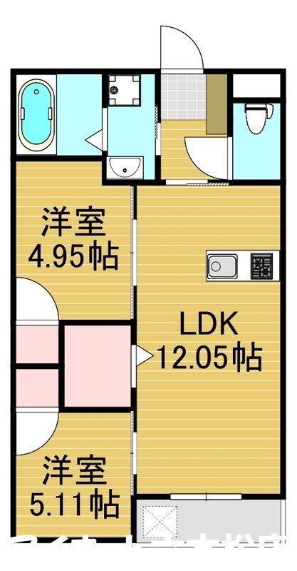 福岡県糸島市前原中央１ 筑前前原駅 2LDK アパート 賃貸物件詳細