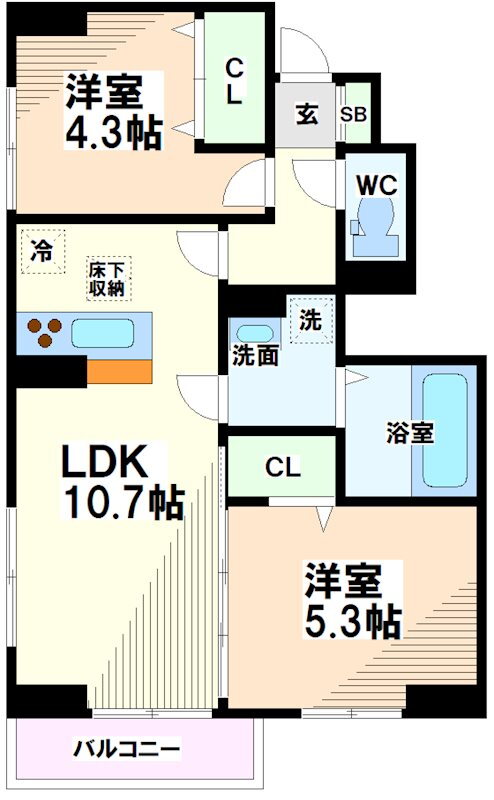 東京都日野市東豊田２ 豊田駅 2LDK アパート 賃貸物件詳細