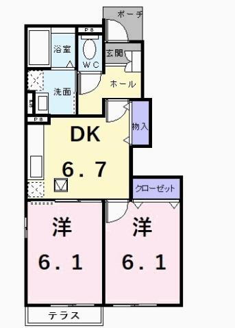 愛知県豊田市浄水町原山 浄水駅 2DK アパート 賃貸物件詳細