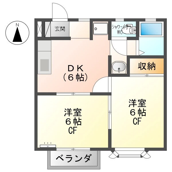 長野県上田市蒼久保 信濃国分寺駅 2DK アパート 賃貸物件詳細