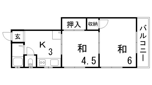 李文化 1階 2K 賃貸物件詳細