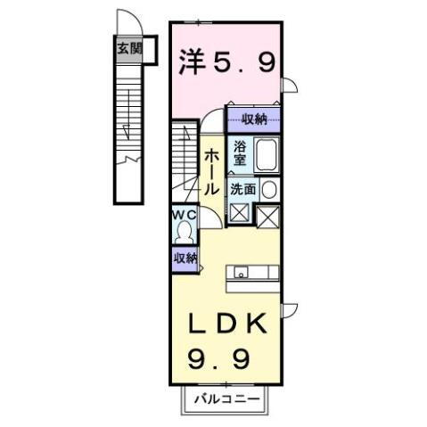 鹿児島県鹿児島市中山２ 谷山駅 1LDK アパート 賃貸物件詳細