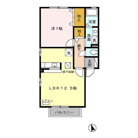 栃木県宇都宮市鶴田町 鶴田駅 1LDK アパート 賃貸物件詳細