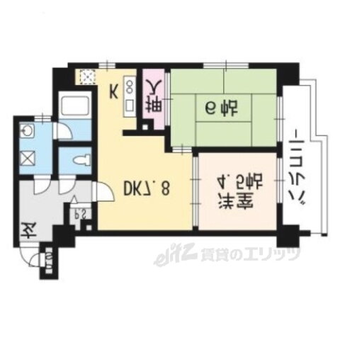 京都府京都市南区久世中久世町１ 桂川駅 2DK マンション 賃貸物件詳細