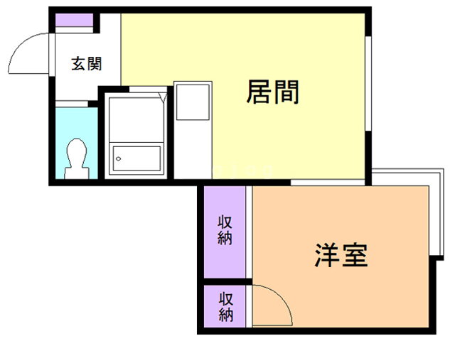 フェリス 2階 1DK 賃貸物件詳細