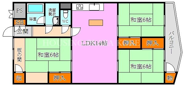 兵庫県神戸市須磨区友が丘９ 名谷駅 3LDK マンション 賃貸物件詳細