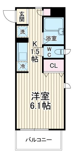 神奈川県横浜市港北区新羽町 北新横浜駅 1K アパート 賃貸物件詳細