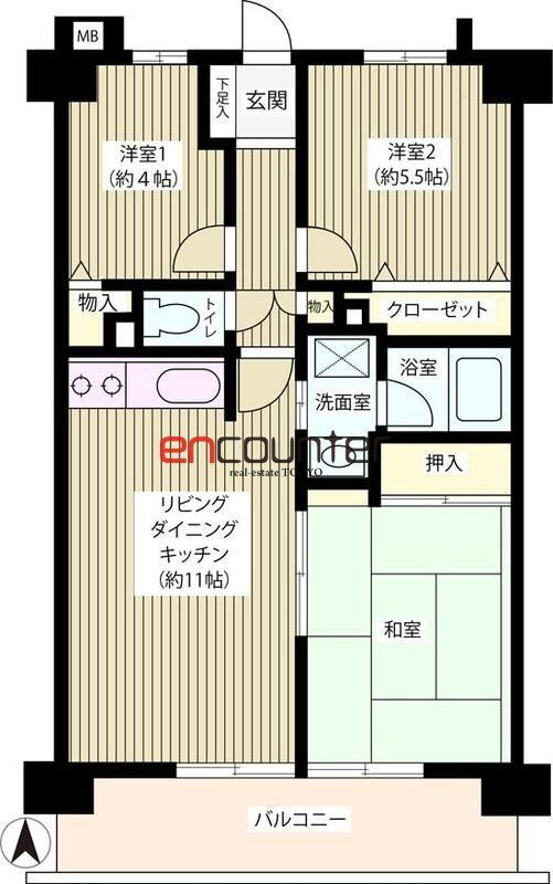 東京都練馬区栄町 江古田駅 3LDK マンション 賃貸物件詳細