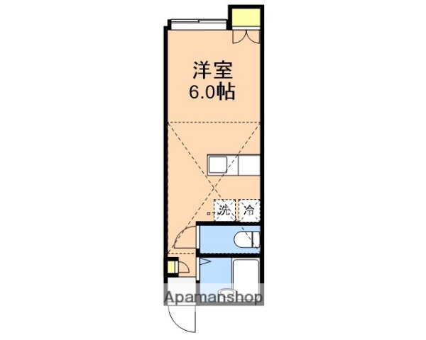 アパートメントラフィーネ 2階 ワンルーム 賃貸物件詳細
