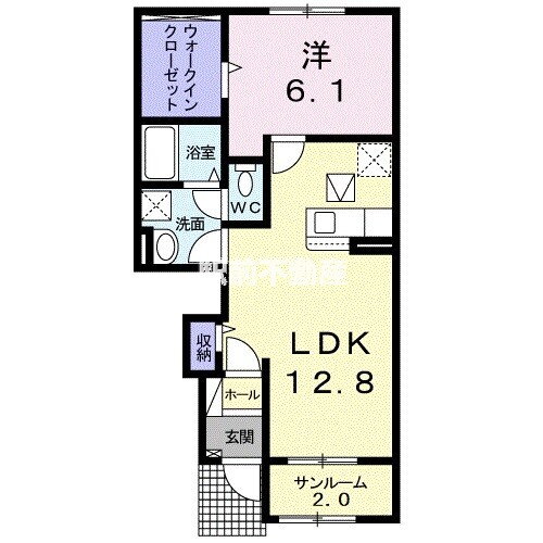 エアリーガーデンＩＩＩ 1階 1LDK 賃貸物件詳細