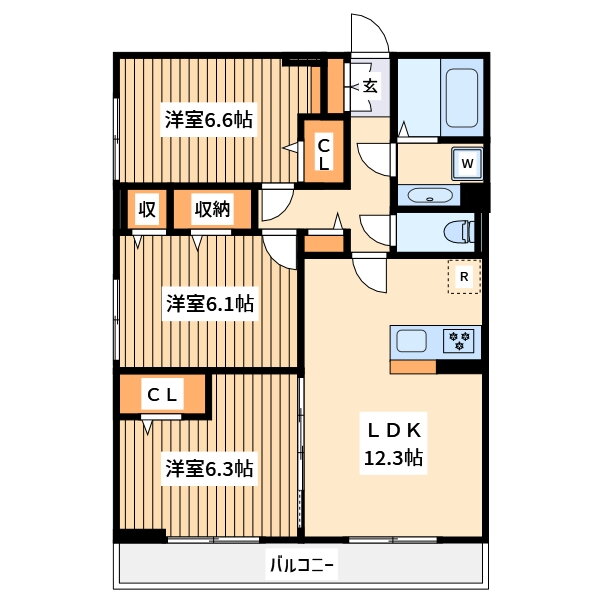 神奈川県相模原市中央区相模原５ 相模原駅 3LDK アパート 賃貸物件詳細