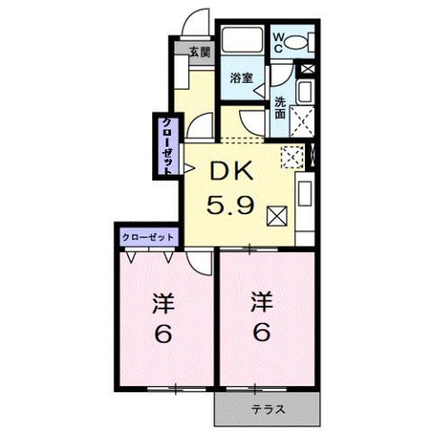 滋賀県東近江市小脇町 太郎坊宮前駅 2DK アパート 賃貸物件詳細