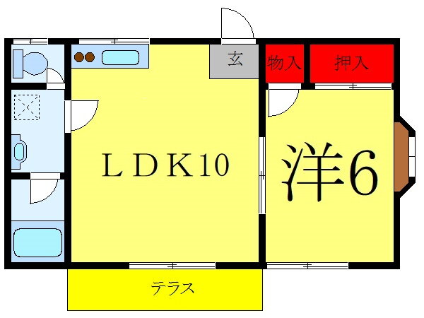 埼玉県蕨市塚越５ 西川口駅 1LDK アパート 賃貸物件詳細