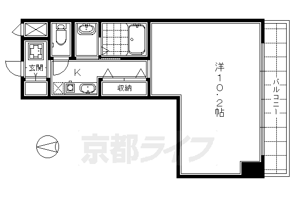 京都府京都市下京区材木町 七条駅 1K マンション 賃貸物件詳細