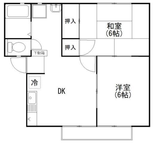 広島県安芸郡府中町大通２ 天神川駅 2DK アパート 賃貸物件詳細