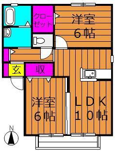 岡山県総社市井尻野 総社駅 2LDK アパート 賃貸物件詳細