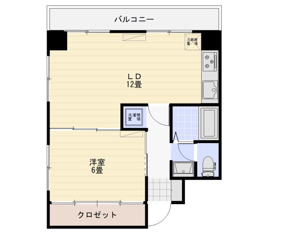 広島県広島市中区田中町 胡町駅 1LDK マンション 賃貸物件詳細