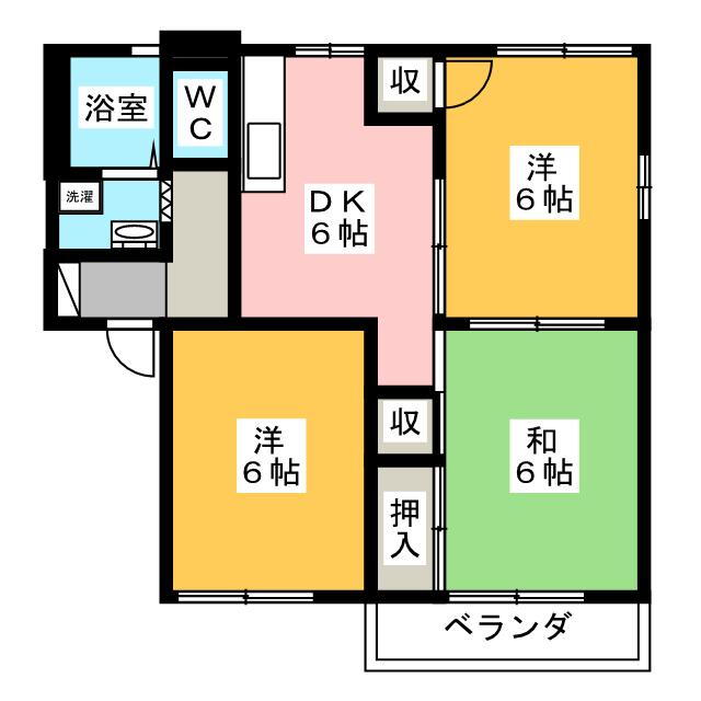 神奈川県小田原市中里 鴨宮駅 3DK アパート 賃貸物件詳細