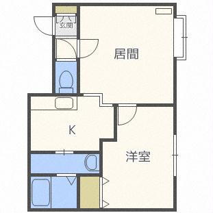 北海道札幌市白石区菊水元町六条１ 1LDK アパート 賃貸物件詳細