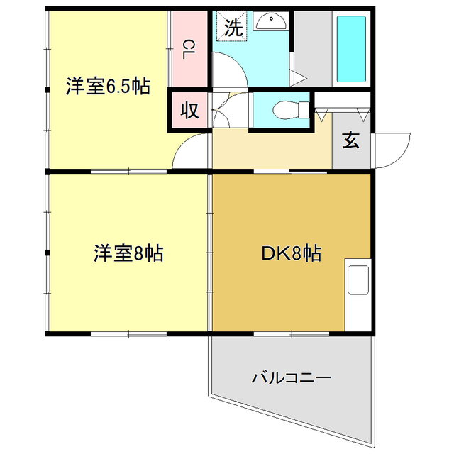 高知県高知市長浜 2DK マンション 賃貸物件詳細