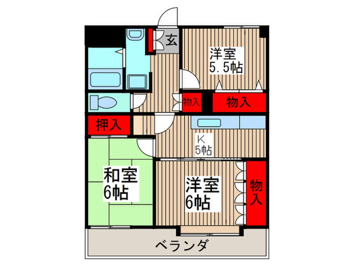 埼玉県入間市豊岡１ 入間市駅 3K マンション 賃貸物件詳細