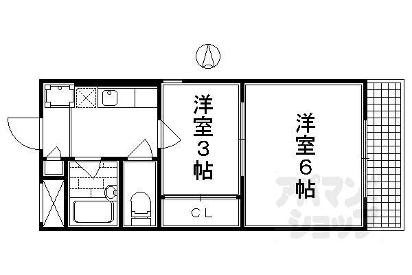 京都府京都市伏見区両替町９ 丹波橋駅 2K マンション 賃貸物件詳細