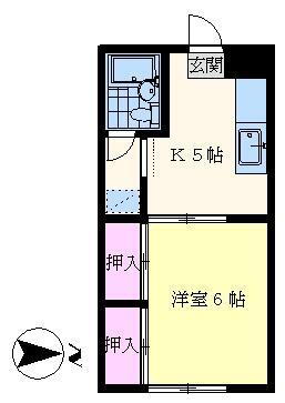 コーポあゆみ 1階 1K 賃貸物件詳細