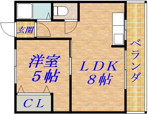 橘第二マンション 3階 1LDK 賃貸物件詳細