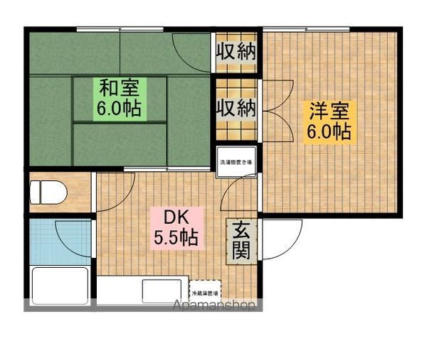 静岡県浜松市中央区元城町 浜松駅 2DK アパート 賃貸物件詳細