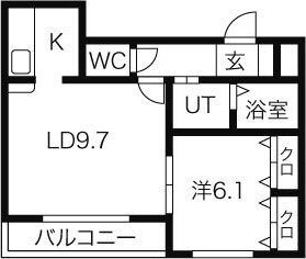 北海道札幌市北区新琴似五条１ 麻生駅 1LDK マンション 賃貸物件詳細