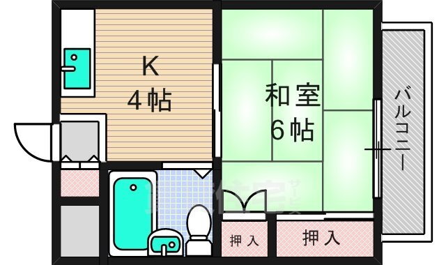 大阪府枚方市星丘１ 星ケ丘駅 1K マンション 賃貸物件詳細