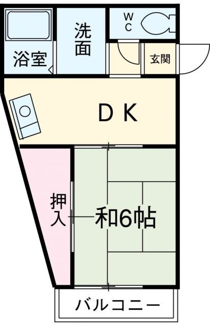 愛知県名古屋市西区平出町 上小田井駅 1DK アパート 賃貸物件詳細