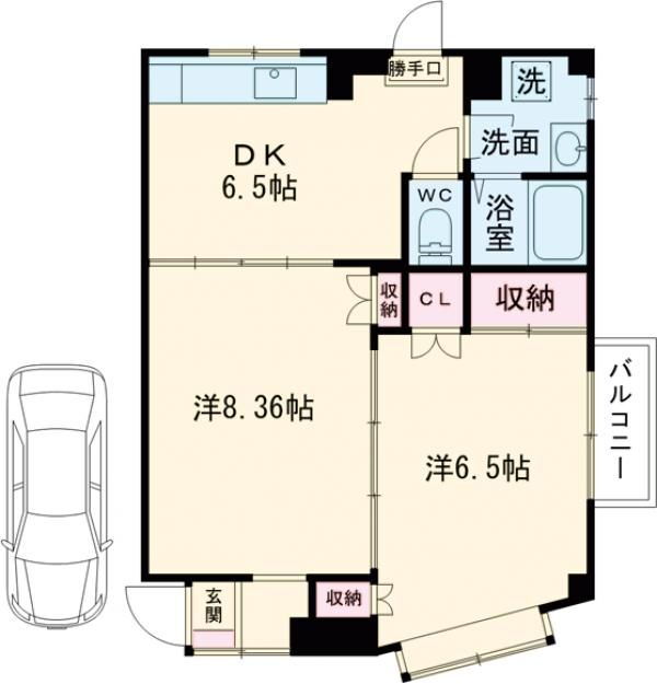 東京都多摩市山王下１ 京王多摩センター駅 2DK マンション 賃貸物件詳細