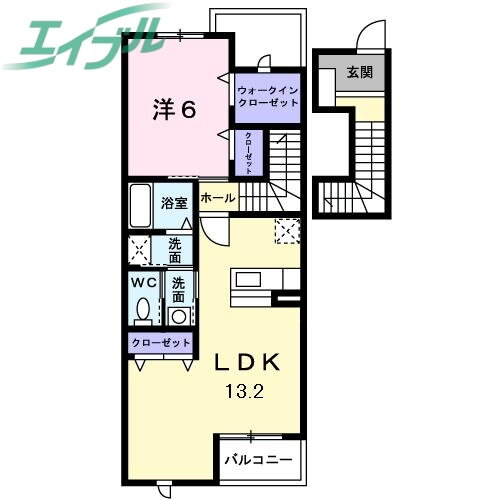 三重県松阪市中林町 六軒駅 1LDK アパート 賃貸物件詳細