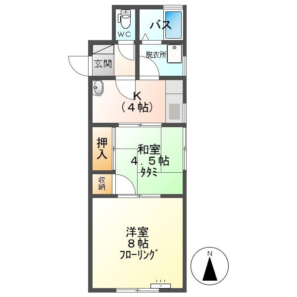 長野県上田市住吉 上田駅 2K アパート 賃貸物件詳細