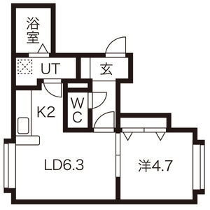 北海道札幌市西区二十四軒三条５ 二十四軒駅 1DK アパート 賃貸物件詳細