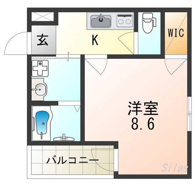 大阪府大阪市東住吉区湯里２ 針中野駅 1K アパート 賃貸物件詳細