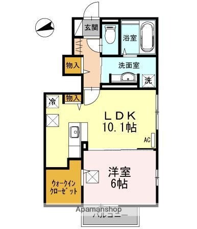 アリス御島崎弐番館 1階 1LDK 賃貸物件詳細