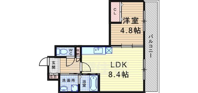 兵庫県尼崎市小中島２ 園田駅 1LDK マンション 賃貸物件詳細