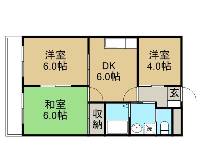 千葉県市川市塩焼４ 妙典駅 3DK マンション 賃貸物件詳細